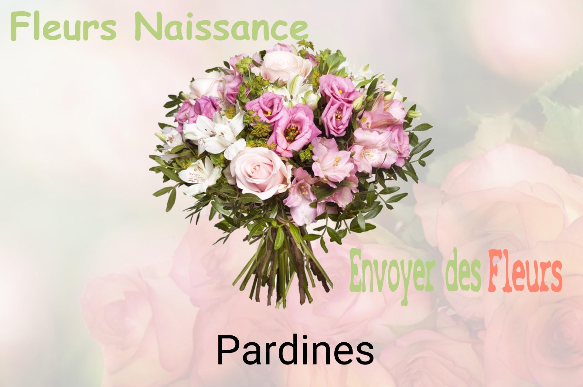 Bouquet de fleurs de naissance livré à Pardines